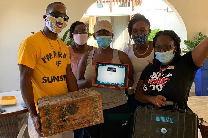 Augmented Reality Secret Agent Treasure Hunt in St Thomas - Your spy kit: iPad, gadget briefcase, and the puzzle method