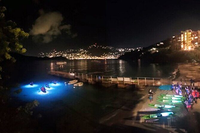 Glow Boats LED Night Kayak from Marriott Frenchman's Cove - Finding Glow Boats at Marriott Frenchman’s Cove Dock