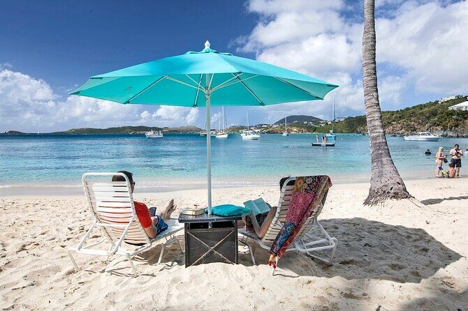 Inclusive Beach Day Package - The $119 value: chairs, shade, snorkel gear, and one water activity