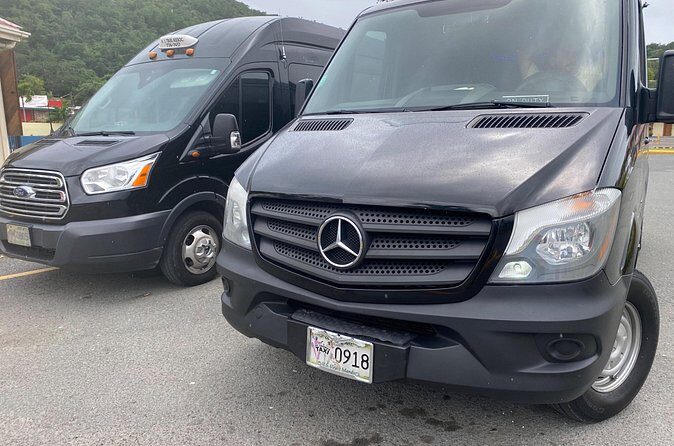 One way private/Airport to Downtown/Crown Bay/Emarld Beach/ - What the ride feels like: luggage, air-conditioning, and no snack detours