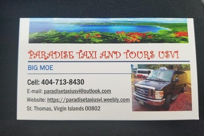PARADISE TAXI & TOURS USVI-St. Thomas- Airport Transfer to Ritz Carlton Elysian - Key things that make this transfer worth booking