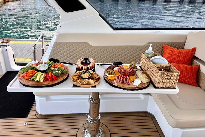 Private Luxury Catamaran Champagne Sunset Cruise - Water and Hassel Islands: the scenic middle where food and champagne happen
