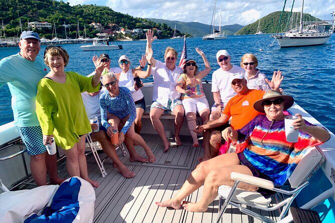US Virgin Islands Island Hop & Food Boat Tour - Stop 1: Johnny Lime (Lime Out VI) and the swim-up floating taco bar